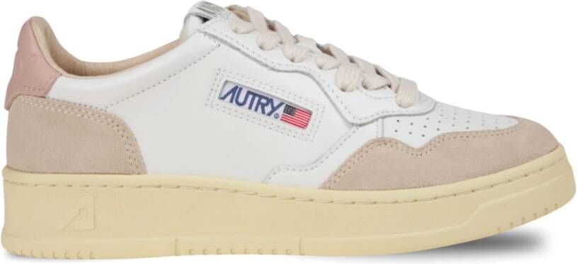 Autry Leren Sneakers met Suède Inzetstukken
