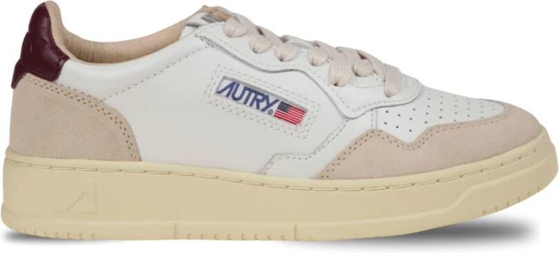 Autry Leren Sneakers met Suède Inzetstukken