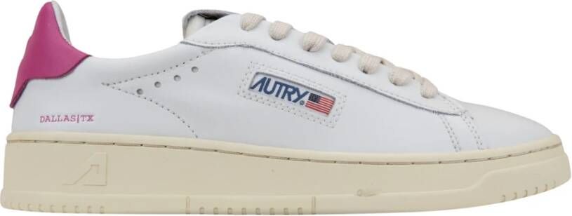 Autry Lage Sneakers van Leer met Logo-Patch White Dames