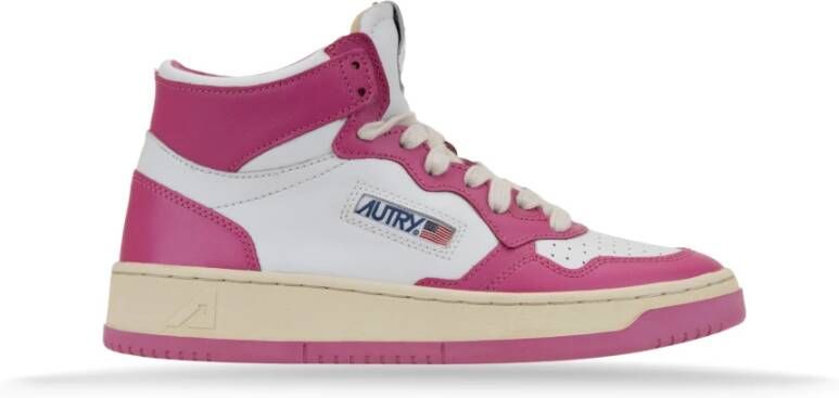 Autry Vintage High Top Sneakers Pink Dames - Foto 4