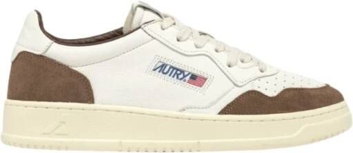 Autry Bruine Sneakers met Multi-layer Inzetstukken Brown Heren