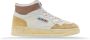 Autry Leren Vetersneakers met Suède Inzetstukken White Dames - Thumbnail 1