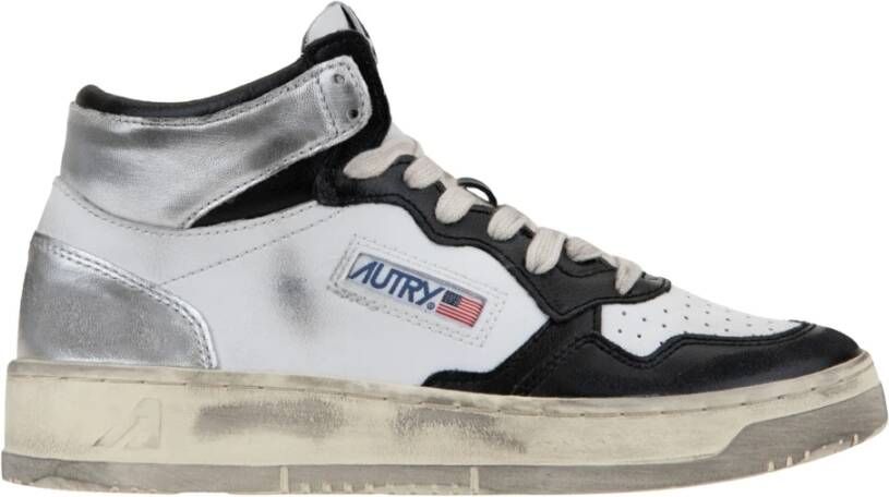 Autry Leren Vetersneakers voor Dames Multicolor Dames