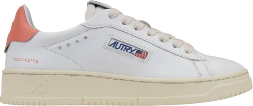 Autry Leren Vetersneakers voor Dames White Dames