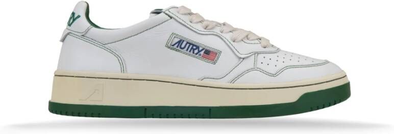 Autry Leren Vetersneakers voor Dames White Dames