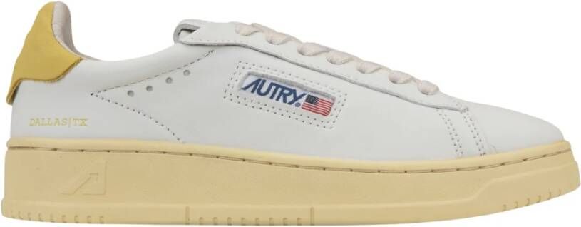 Autry Leren Vetersneakers voor Dames White Dames