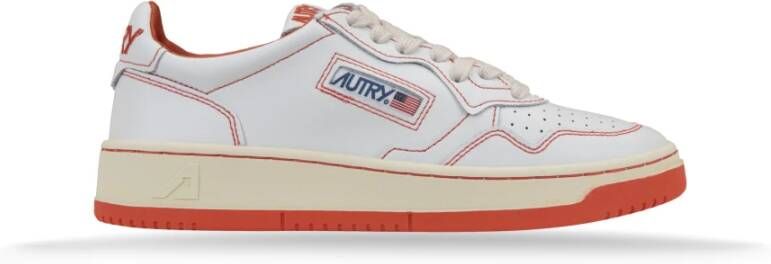 Autry Leren Vetersneakers voor Dames White Dames