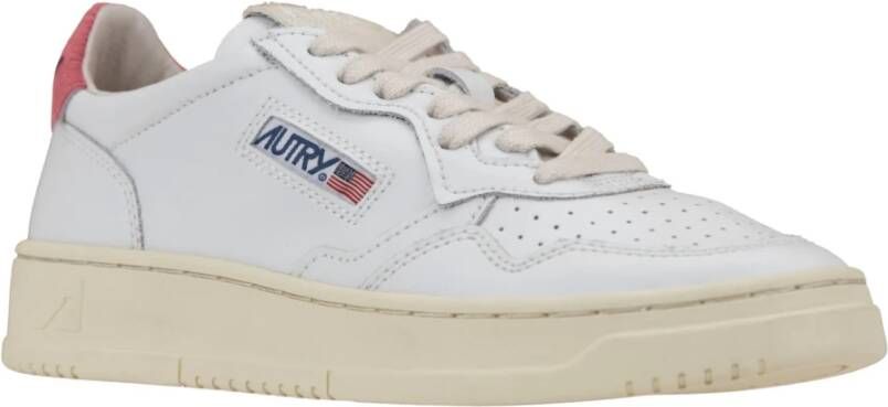 Autry Leren Vetersneakers voor Vrouwen White Dames