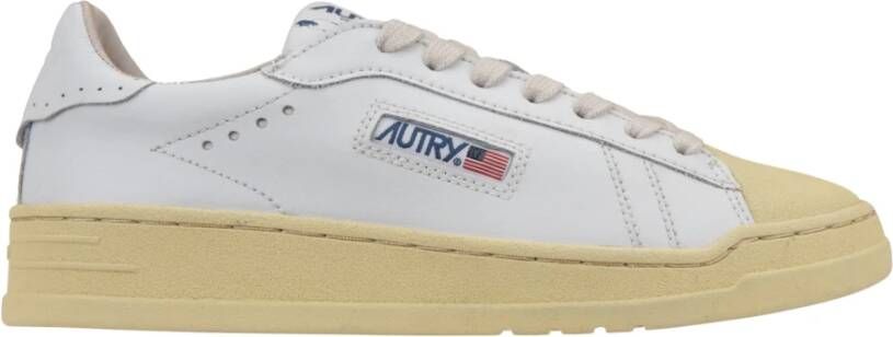 Autry Leren Vetersneakers voor Vrouwen White Dames
