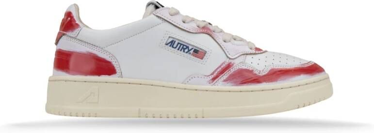 Autry Leren Vetersneakers voor Vrouwen White Dames