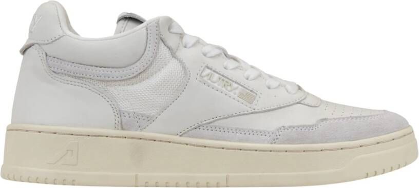 Autry Leren Vetersneakers White Heren