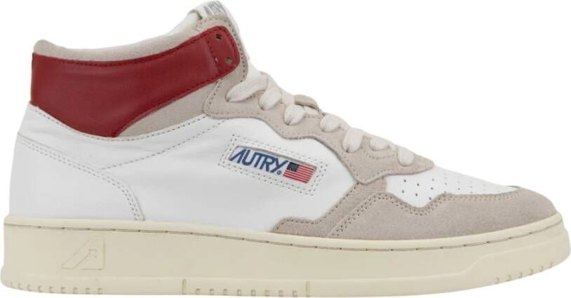 Autry Leren Vetersneakers White Heren