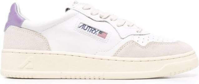 Autry Witte Medalist Sneakers met Logo Patch Multicolor Dames