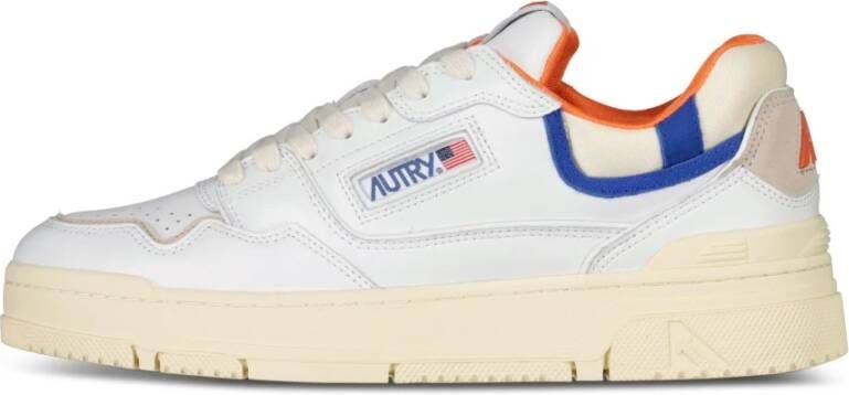 Autry Logo Sneakers met Multikleurige Details White Heren
