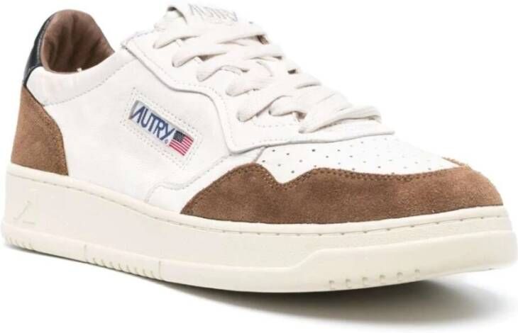 Autry Vintage geïnspireerde Medalist Low Sneaker voor vrouwen White Heren - Foto 2