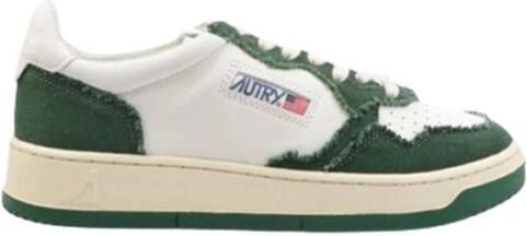 Autry Medalist Lage Leren en Canvas Sneakers Multicolor Heren