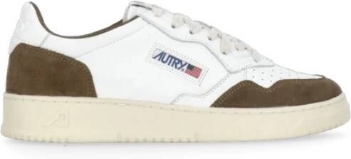 Autry Bruine Sneakers met Multi-layer Inzetstukken Brown Heren