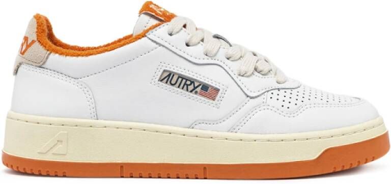 Autry Medalist Low Sponge Leren Sneakers White Heren