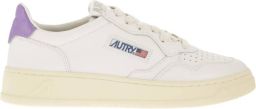 Autry Witte Leren Sneakers met Lila Accenten White Dames