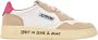 Autry Vintage Stijl Lage Top Leren Sneakers in Wit Zand Roze White Dames - Thumbnail 38