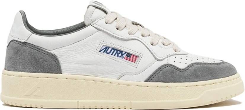 Autry Medalist Lage Sneakers Wit Grijs