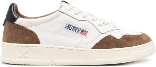 Autry Vintage geïnspireerde Medalist Low Sneaker voor vrouwen White Heren