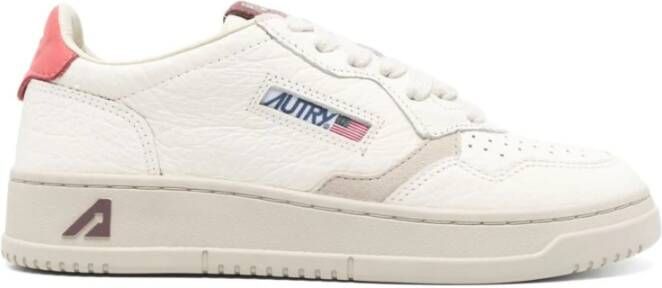 Autry Medalist Low Leren Sneakers White Dames