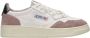 Autry Vintage-geïnspireerde leren sneakers met iconische groene hak Beige Dames - Thumbnail 1