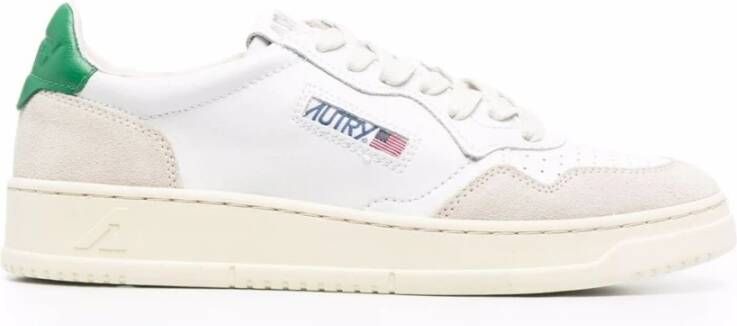 Autry Medalist Low Leren Suède Sneakers Multicolor Heren