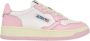 Autry Witte en Roze Lage Leren Sneakers Witte Roze Leren Sneakers voor Dames Multicolor White Dames - Thumbnail 56