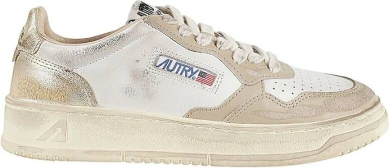 Autry Low-Top Sneakers Vintage-Inspired White Sup Vint Leather Sneakers in wit