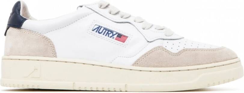 Autry Witte leren sneakers met groene hiel geïnspireerd op jaren 80 design White Heren - Foto 17