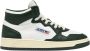 Autry Medalist Mid Bicolor High Top Sneakers Green Dames - Thumbnail 1
