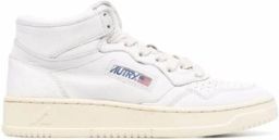Autry Witte High-Top Sneakers Met Geperforeerde Details White Heren