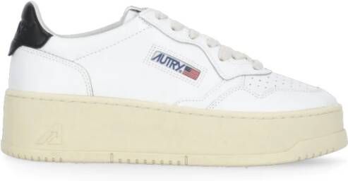 Autry Lage Platform Sneaker met Warme Voering White Dames