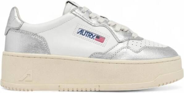 Autry Metallic Finish Sneakers met Kleurblok Ontwerp