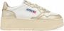 Autry Medalist Platform Sneakers in wit en goud - Thumbnail 1