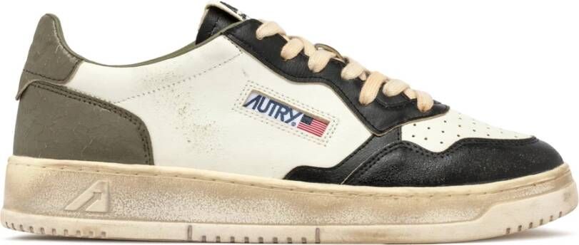Autry Vintage Witte Sneakers voor Mannen