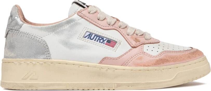 Autry Vintage Lage Sneaker met leren bovenwerk Multicolor Heren