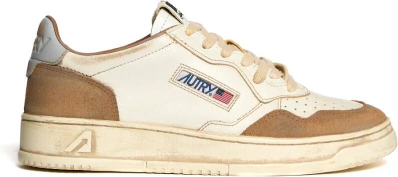 Autry Suède Leren Sneakers Beige Heren