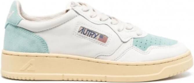 Autry Medallist Low Blauwe Babysneakers Wit Unisex