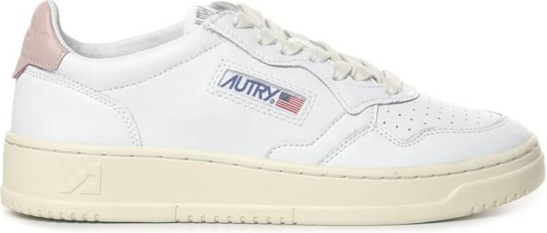 Autry Witte Leren Sneakers met Iconische Achterzak White Dames