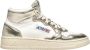 Autry Metallic Goud Leren Sneakers White Dames - Thumbnail 1