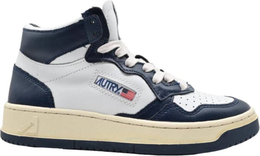 Autry Vintage-geïnspireerde hoge veterschoenen Black