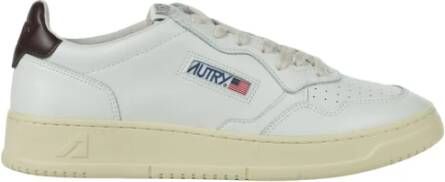 Autry Moderne Vintage Stijl Scarpa Medalist Sneakers Wit Heren