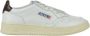 Autry Witte bruine leren sneakers Vintage geïnspireerd ontwerp Wit - Thumbnail 8