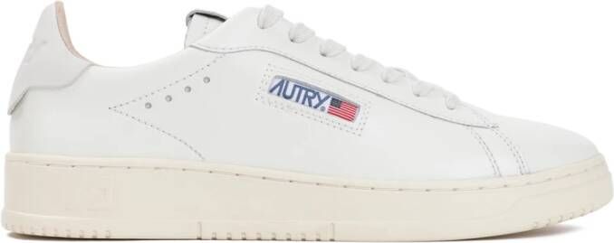 Autry Vintage witte leren sneakers Beige Heren