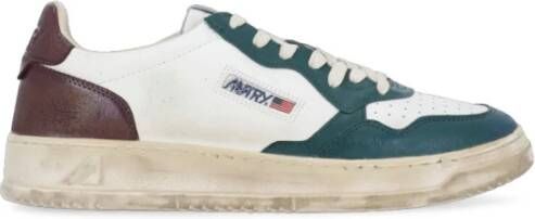 Autry Retro Stijl Leren Sneakers Meerkleurig Heren