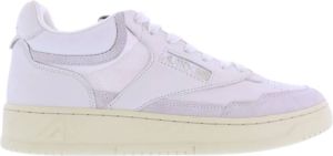 Autry Open Mid sneaker van leer met suède details