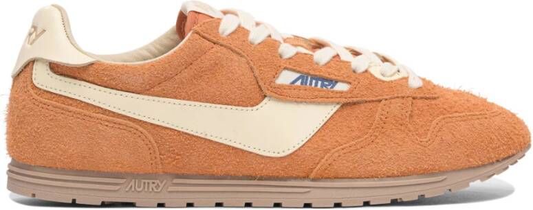 Autry Oranje Sneakers voor Mannen